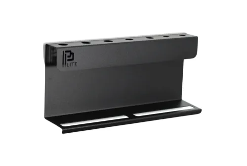 Black powder-coated metal holder for 7 detailing brushes and 4 spray bottles, Poka Premium 2
