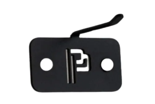 Black zinc-coated metal holder for roller pads and wheel brushes, 6cm, Poka Premium 2