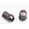Wheel nuts - genuine TPI XR Nutz M12 35mm 60°, aluminium, gray, 20 pcs incl. adapter