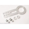 Front racing tow hook kit, anodized aluminum, silver
