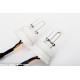 Strobe flash lights, 2 very powerful strobe lamps with control box, white