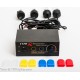 Strobe flash lights, 4 powerful strobe lamps with control box, 4 colors
