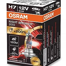 Halogen Bulb H7 2 Pcs +200% Night Breaker Laser, Osram