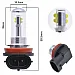H8 H9 H11 LED 8x CREE XBD ultra white 6000K, 8000LM, passive cooling, 2 pcs