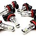 H8 H9 H11 LED 8x CREE XBD ultra white 6000K, 8000LM, passive cooling, 2 pcs
