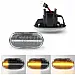 White LED indicators, Orange Turn Lights, 2 pcs, walking light, for Honda