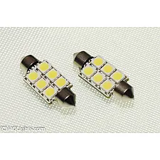 LED Bulb Kit, Festoon C5W, 37mm, 1W, Super White 6000K, Canbus, 2 Pcs, Mtec