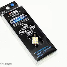 LED Bulb Kit, Festoon C5W, 37mm, 1W, Super White 6000K, Canbus, 2 Pcs, Mtec