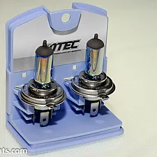 Halogen Bulbs, H4, Racing, Cosmos Blue White, 4750K, 100/90W, Mtec