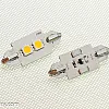 LED Bulb, Festoon, 37mm, 2 LEDs, 1W, Super White 6000K, Canbus, 2 Lamps