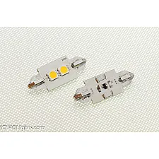 LED Bulb, Festoon, 37mm, 2 LEDs, 1W, Super White 6000K, Canbus, 2 Lamps