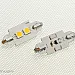 Spollampa LED, 37mm, 2 led 1W Super White 6000K, Canbus (2st per kit)