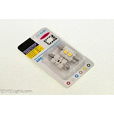 LED Bulb, Festoon, 37mm, 2 LEDs, 1W, Super White 6000K, Canbus, 2 Lamps