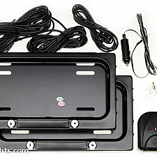 License Plate Cover Kit, Stealth with Remote Control, US Size