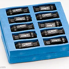 Wheel Nuts, M12 x 1.50 52 mm 60° Aluminium Black Open Top 20 Pcs, D1 Spec