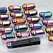 Wheel nuts M12 x 32 mm 60°, steel, rainbow color, 20 pcs incl. dual adapter