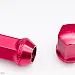 Wheel nuts - genuine TPI XR Nuts M12 35mm 60°, aluminium, red, 20 pcs incl. adapter