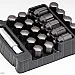 Wheel nuts - genuine TPI XR Nuts M12 35mm 60°, aluminium, gray, 20 pcs incl. adapter