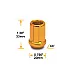 Wheel TPI SD Nuts M12 x 1,25 33 mm 60°, aluminium, golden, 20 pcs incl. adapter