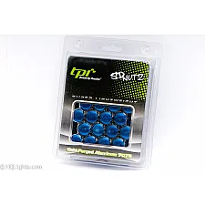 Wheel Nuts, M12 x 1.50, 33 mm, 60°, Aluminium, Blue, 20 Pcs Incl. Adapter, TPI