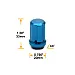 Wheel TPI SD Nuts M12 x 1,50 33 mm 60°, aluminium, blue, 20 pcs incl. adapter