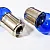 High Performance Bulbs, G18 BA15S P12W 1156, Natural Blue Glass, Xenon-Look White Light, 2 Lamps, Mtec