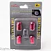 Tire air vent cap, universal, aluminium, 4 pcs, red