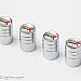 Tire air vent cap, universal, chrome, steel, 4 pcs, VXR