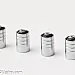 Tire air vent cap, universal, chrome, steel, 4 pcs, bunny