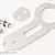 Tow Hook Kit, Anodized Aluminum, Silver