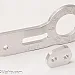 Back racing tow hook kit, anodized aluminum, silver