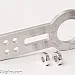 Front racing tow hook kit, anodized aluminum, silver