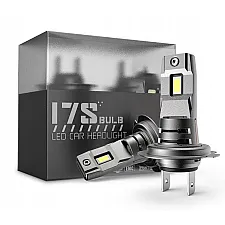 LED H7 Bulbs 6000K 4000 Lumen CSP Active Cooling IP68 Waterproof, Interlook