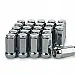 Hjulmuttrer M14 x 1,5 42 mm 60°, stål, silver kromad (20st)