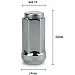 Hjulmuttrer M14 x 1,5 42 mm 60°, stål, silver kromad (20st)