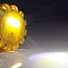 Magnetic UFO LED Road Flare Safety Emergency Light, shock proof, water proof, 3 x AAA batteries, yellow