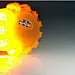 Magnetic UFO LED Road Flare Safety Emergency Light, shock proof, water proof, 3 x AAA batteries, yellow