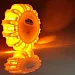 Magnetic UFO LED Road Flare Safety Emergency Light, shock proof, water proof, 3 x AAA batteries, yellow