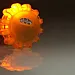 Magnetic UFO LED Road Flare Safety Emergency Light, shock proof, water proof, 3 x AAA batteries, yellow