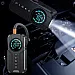 Jump Starter and Air Pump 2-in-1 with digital tyre pressure gauge and LED light, 1000A 8400mAh