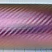 Wrapping vinyl foil , 3D carbon fibre look, chameleon color gold-pink, price for 10 x 152 cm