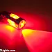 BA15S (P21W)  Xtreme LED, extra stark, 5 led, CREE, röd 12v (1st)