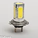 H7 Xtreme LED, extra powerfull 7.5W 400LM, 5 led, white 6000K (1 lamp)