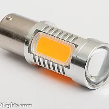 LED Bulb, BAU15S (PY21W), Xtreme, Very Powerful, 5 LED, CREE, Yellow/Orange, 12V, 1 Lamp