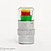 Air vent cap, universal kit (4pcs), chrome, with tire pressure warning, for 2.4 bar (36PSI)