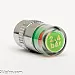 Air vent cap, universal kit (4pcs), chrome, with tire pressure warning, for 2.4 bar (36PSI)
