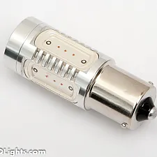 LED Bulb, BA15S (P21W), Xtreme, Extra Powerful, 5 LED, CREE, Red, 12V, 1 Lamp