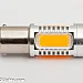 BA15S (P21W)  Xtreme LED, extra stark, 5 led, CREE, gul/orange 24v (1st)