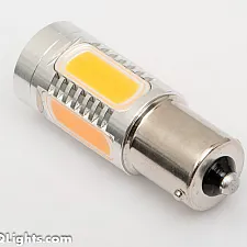 LED-lampa, BA15S (P21W), Xtreme, extra stark, 5 LED, CREE, gul/orange, 12V