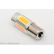 LED Bulb, BA15S (P21W), Xtreme, Extra Powerful, 5 LED, CREE, Yellow/Orange, 24V, 1 Lamp